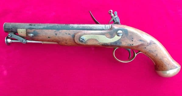 A fine WILLIAM IV British Military officer's Flintlock Pistol. C.1830-1837. Good condition. Ref 3151